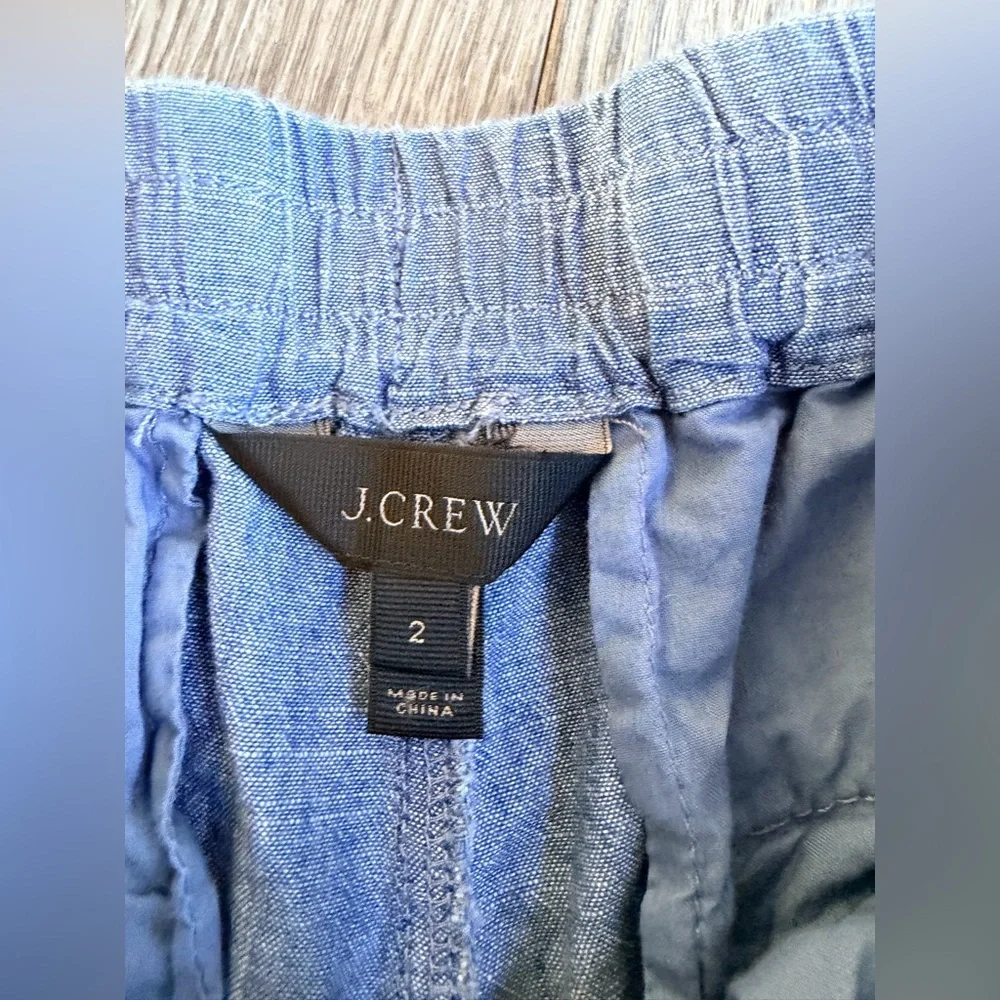 J. Crew Point Sur Seaside Chambray Pants Size 2
